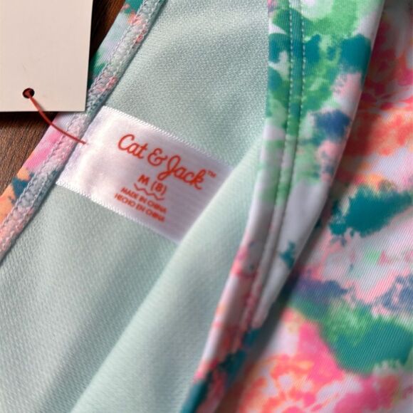 NWT Cat & Jack Medium (8) Girl’s Bikini Swim Bottom Tie Dye Floral Print - Picture 6 of 6